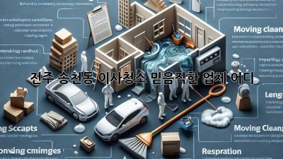 전주 송천동 이사청소, 믿음직한 업체 어디?